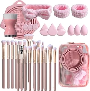 34 Pcs Makeup Brush Set with Pouch - Premium ...
