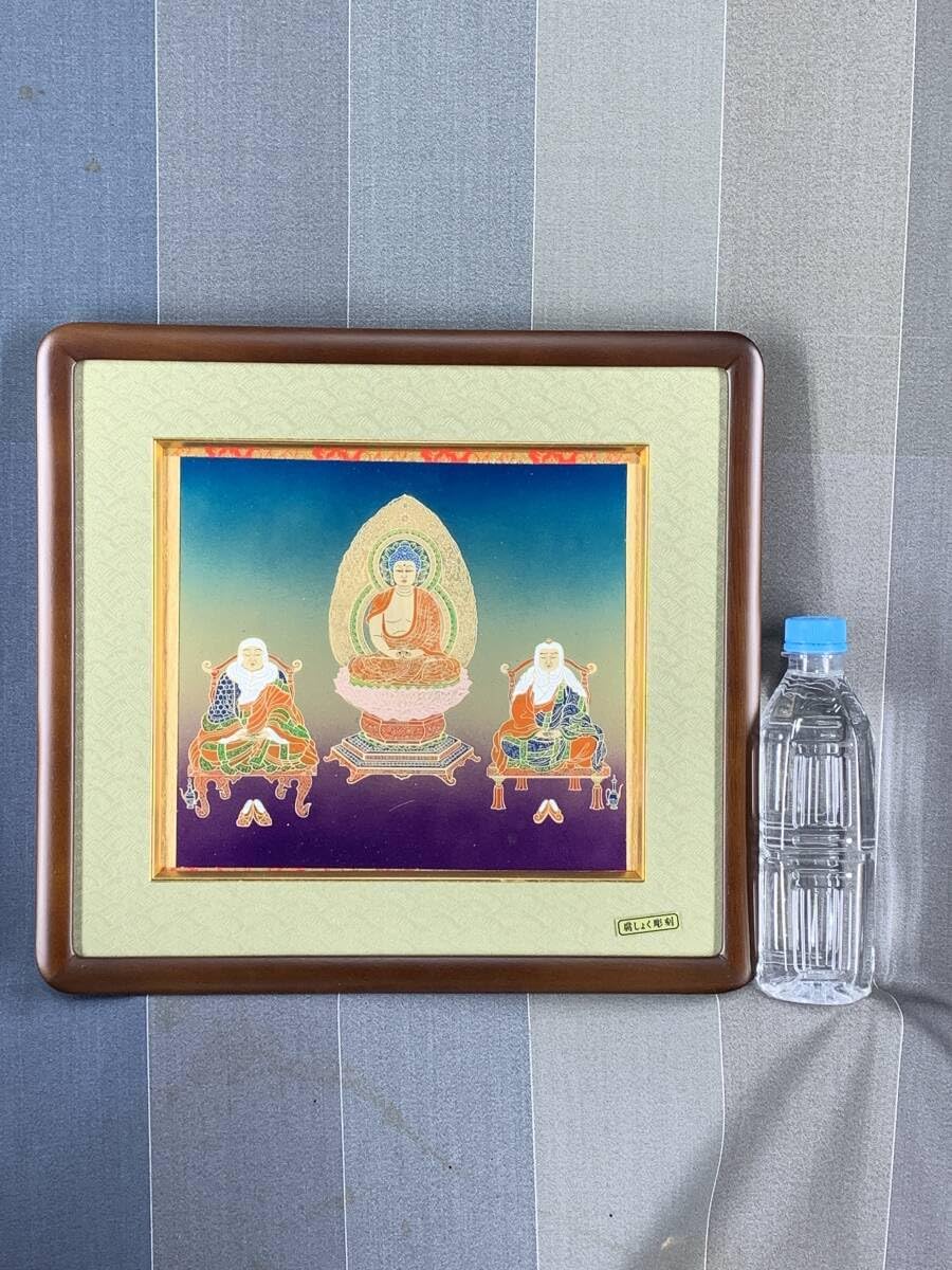 天台宗 御本尊様 黄綬褒章受章者制作 銅版仏画(エッチング) 額