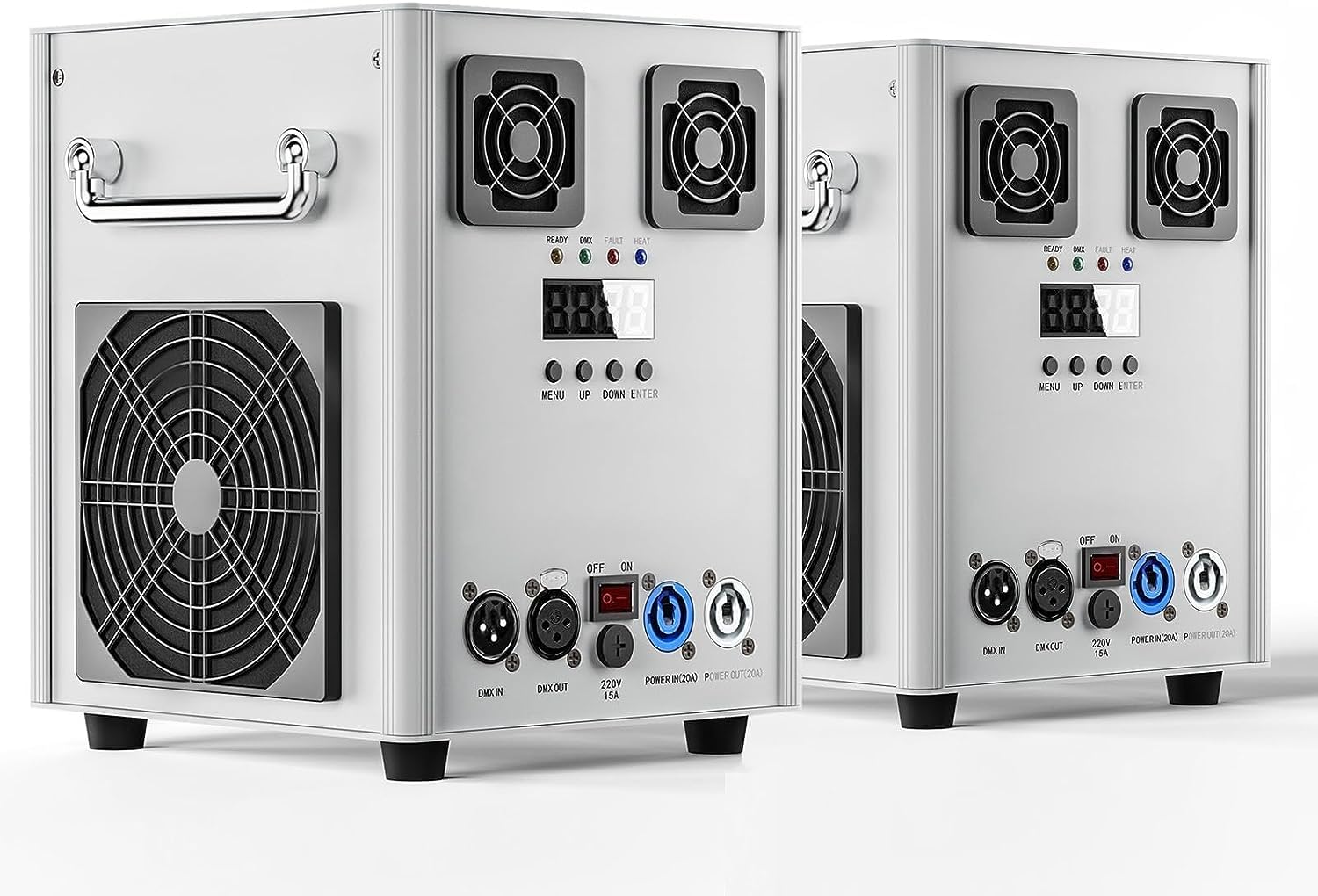 600 W DMX - Máquina pirotécnica de efectos especiales, efecto máquina de escenario con mando a distancia, para bares, fiestas, Halloween, Navidad, bodas, conciertos, XX-ZQ16011EUX2