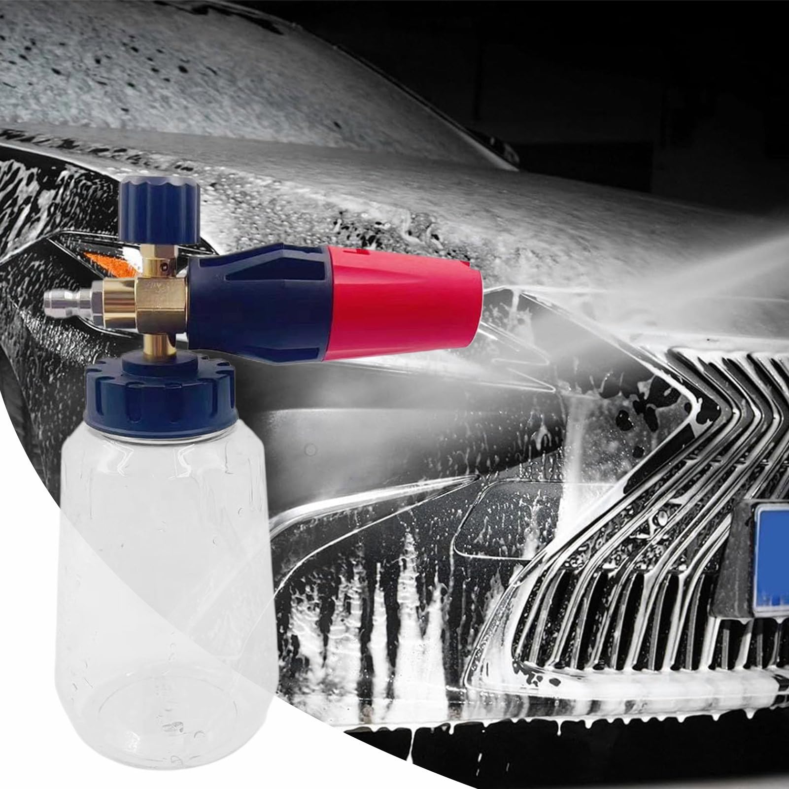 Cañón De Espuma Para Hidrolimpiadora Accesorio de jabón de nieve para | Pistolas de hidrolavadora para lavado de coches Limpieza con espuma: vehículo, moto, jardín,