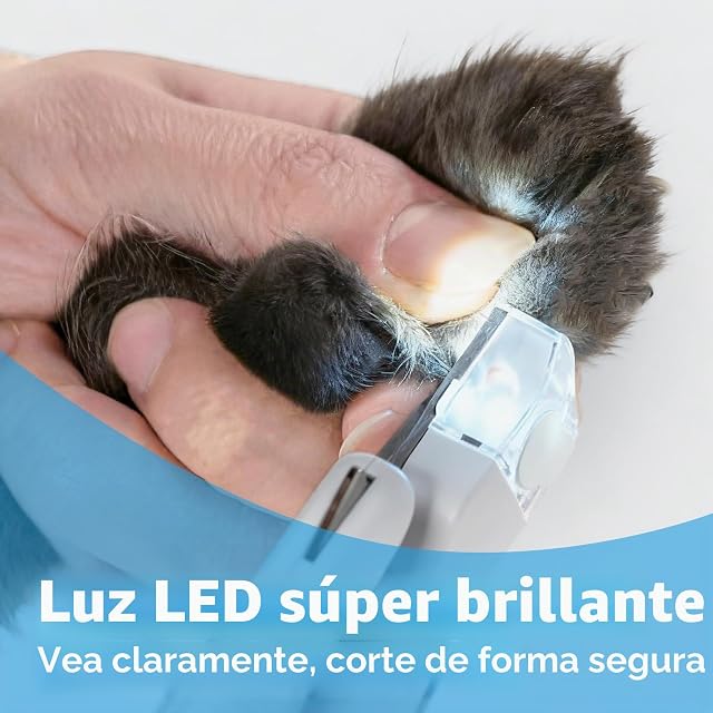 Foto 3 de 7 de Foydream Cortaúñas para Mascotas con luz LED, Cortauñas para Perro y Gato con Mascota Protector de Seguridad