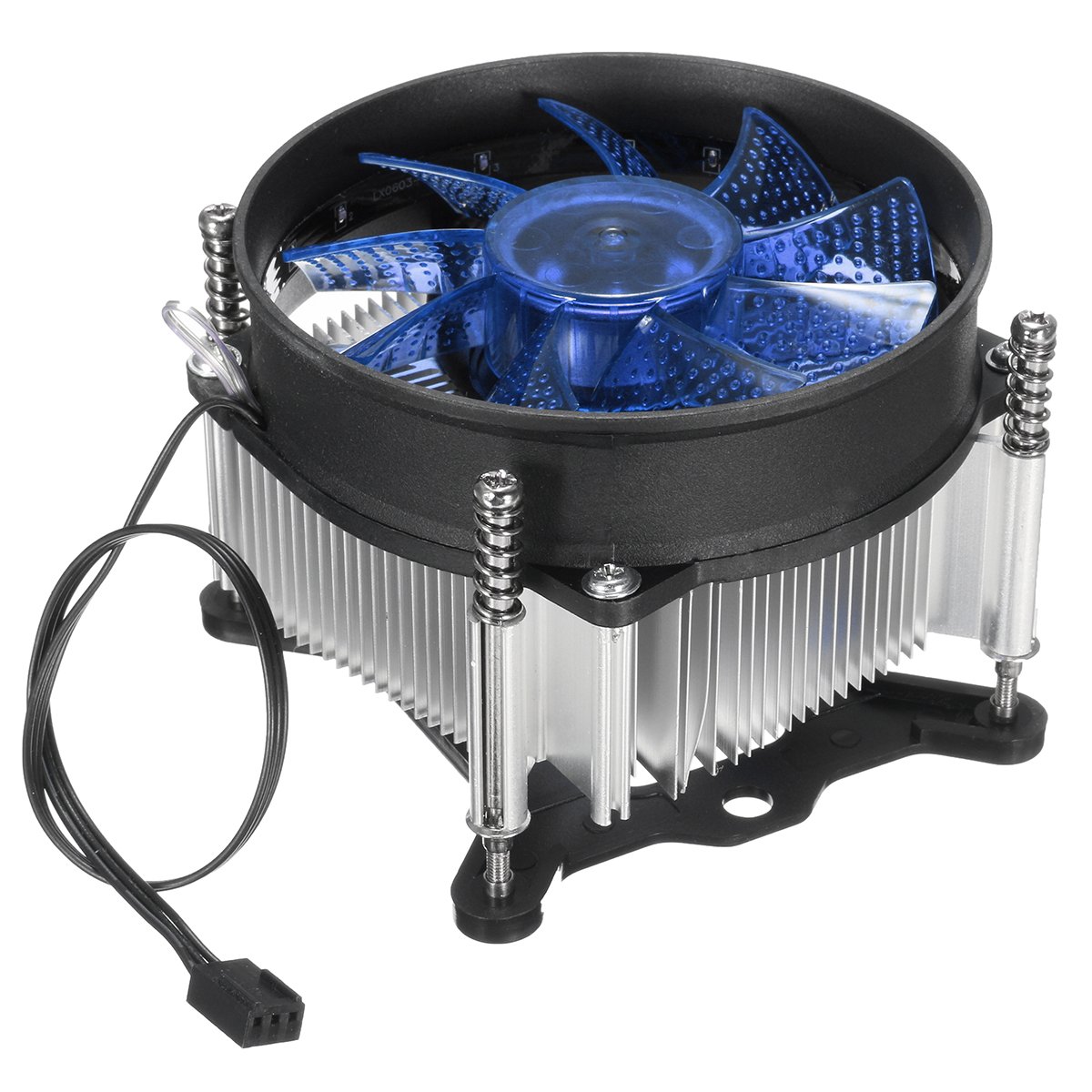 Kit Support Refroidisseur CPU Intel LGA1700/1200/775/115x - Montage Facile, En Plastique ABS Noir, Pour PC Bureau