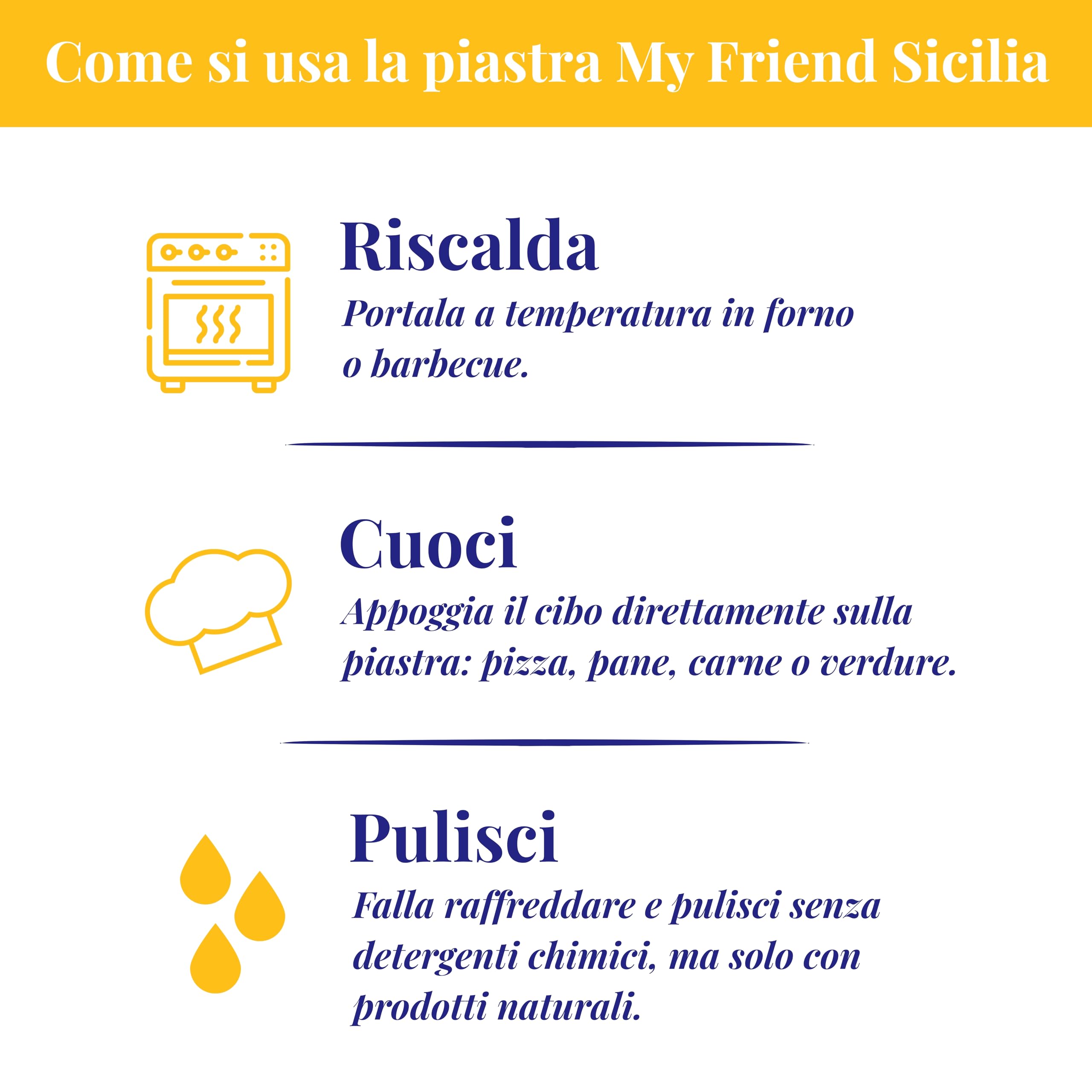 SET PER PIZZA IN PIETRA LAVICA ETNEA 39x35X2 CM - COTTURA NATURALE - IDEA REGALO - KIT PIZZA LASTRA DA FORNO O BARBECUE REFRATTARIA