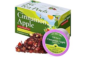 Gya Tea Co Cinnamon Apple Herbal Tea K Cups for Keurig: Revitalize...