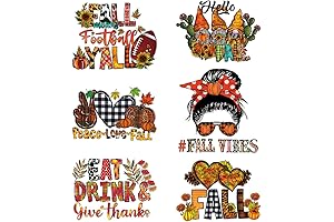 Thanksgiving Heat Transfer Vinyl Decals for Fall Decor