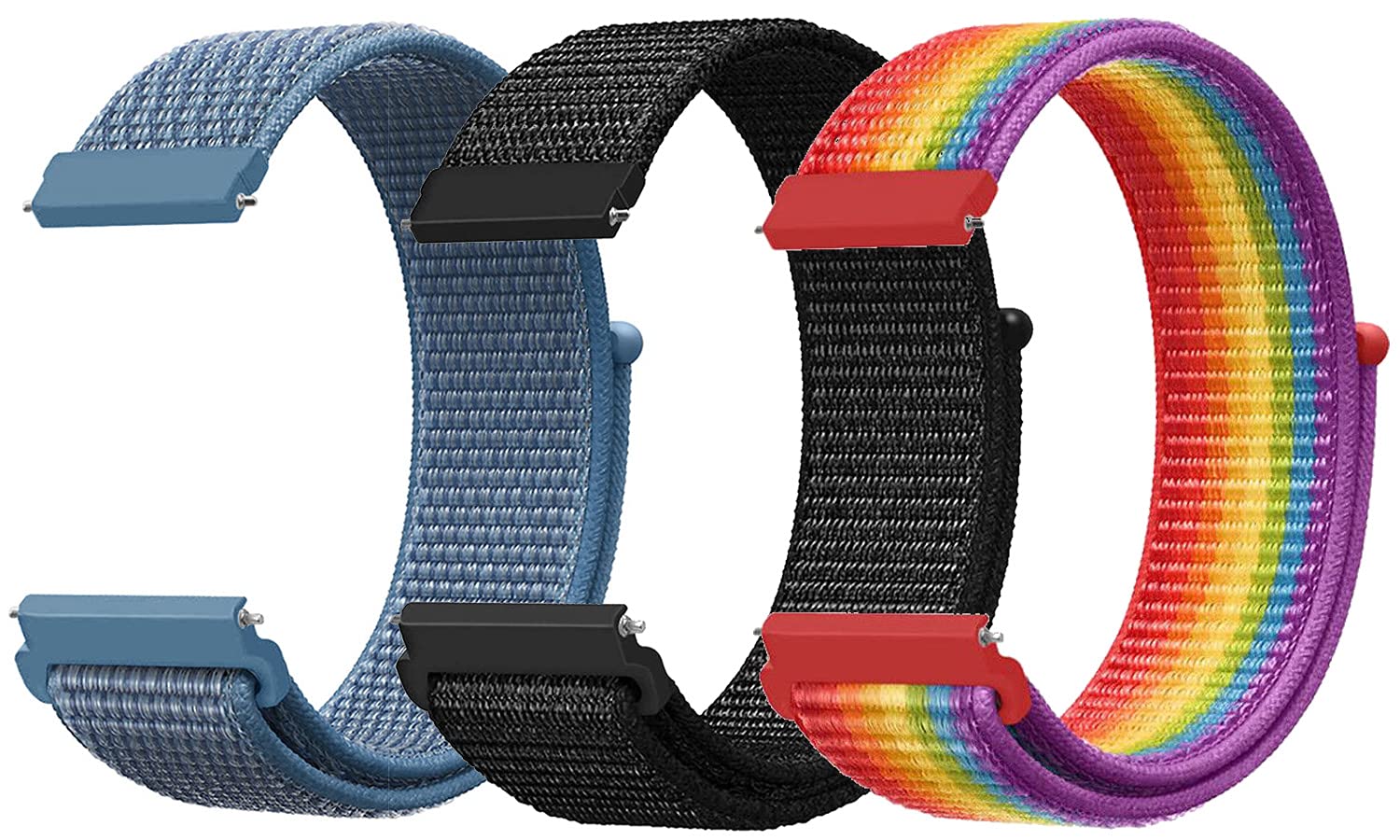 Soft Kids Replacement Bands for Gizmo Watch 2 and 1, Breathable Nylon Bands Velcro Straps Compatible with Verizon Gizmowatch for Girls and Boys