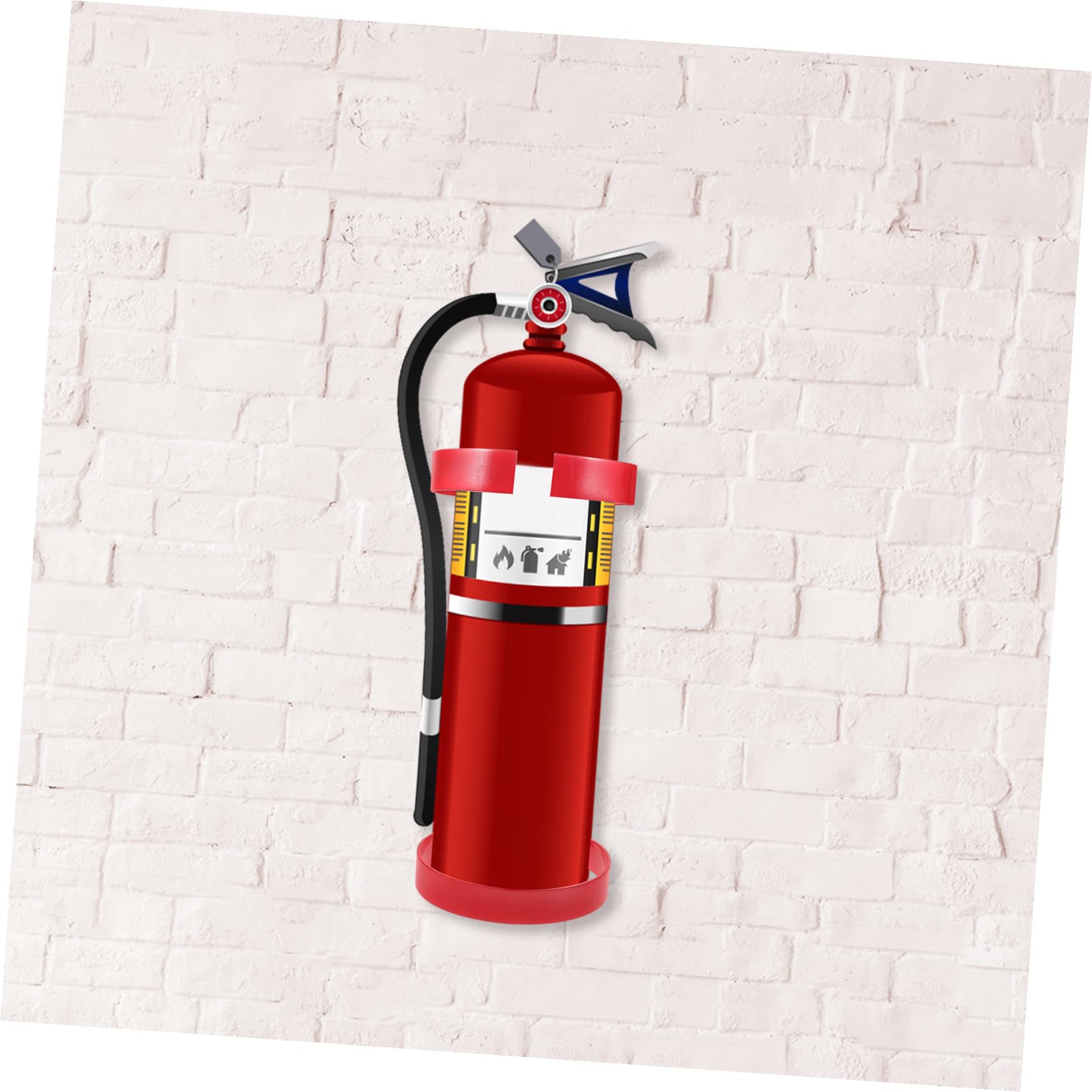 VILLCASE Soporte Metálico de Hierro Rojo para Extintor de Incendios de 5-6kg Montaje en Pared Firme y Estable Diseño Resistente para Vehículo y Barco