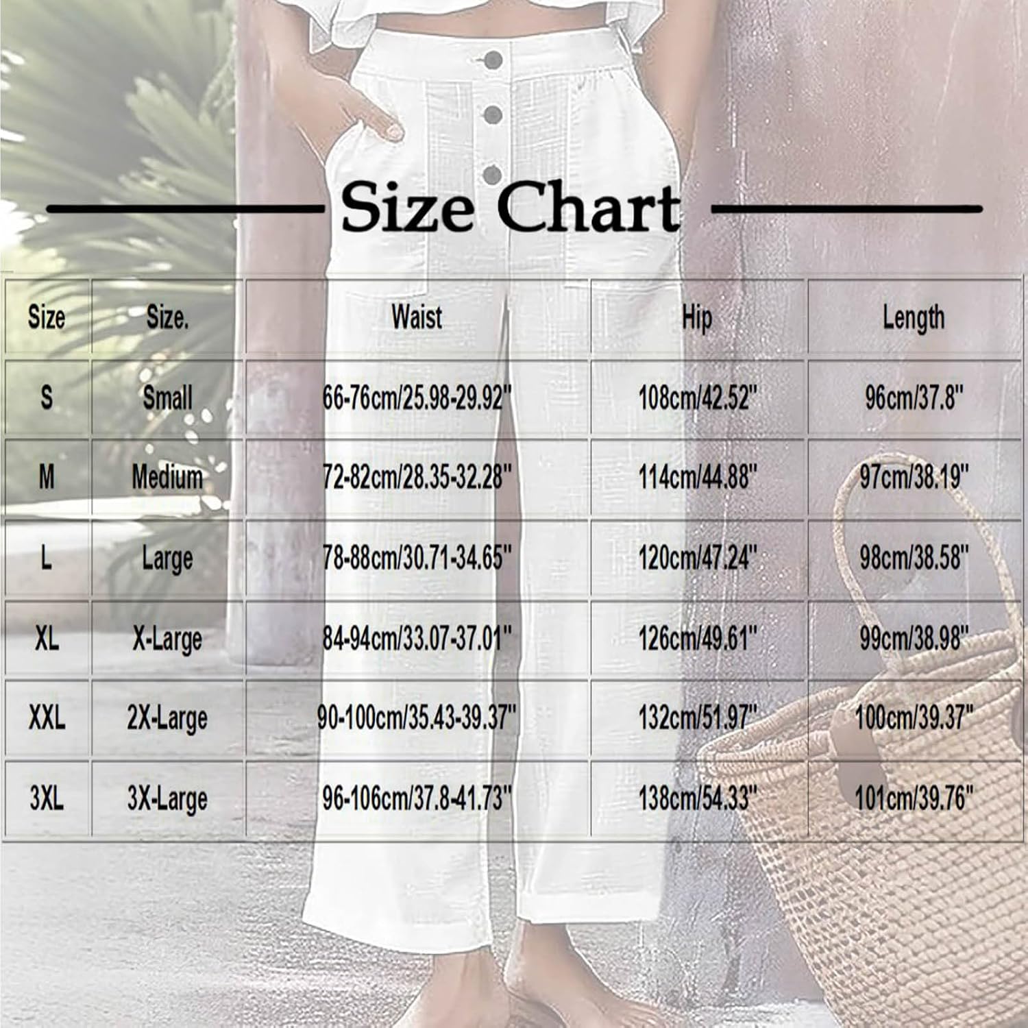 Women's Pants Casual High Waisted Wide Leg Pants Woman Loose Fashion Drawstrings Cotton Trousers with Pockets