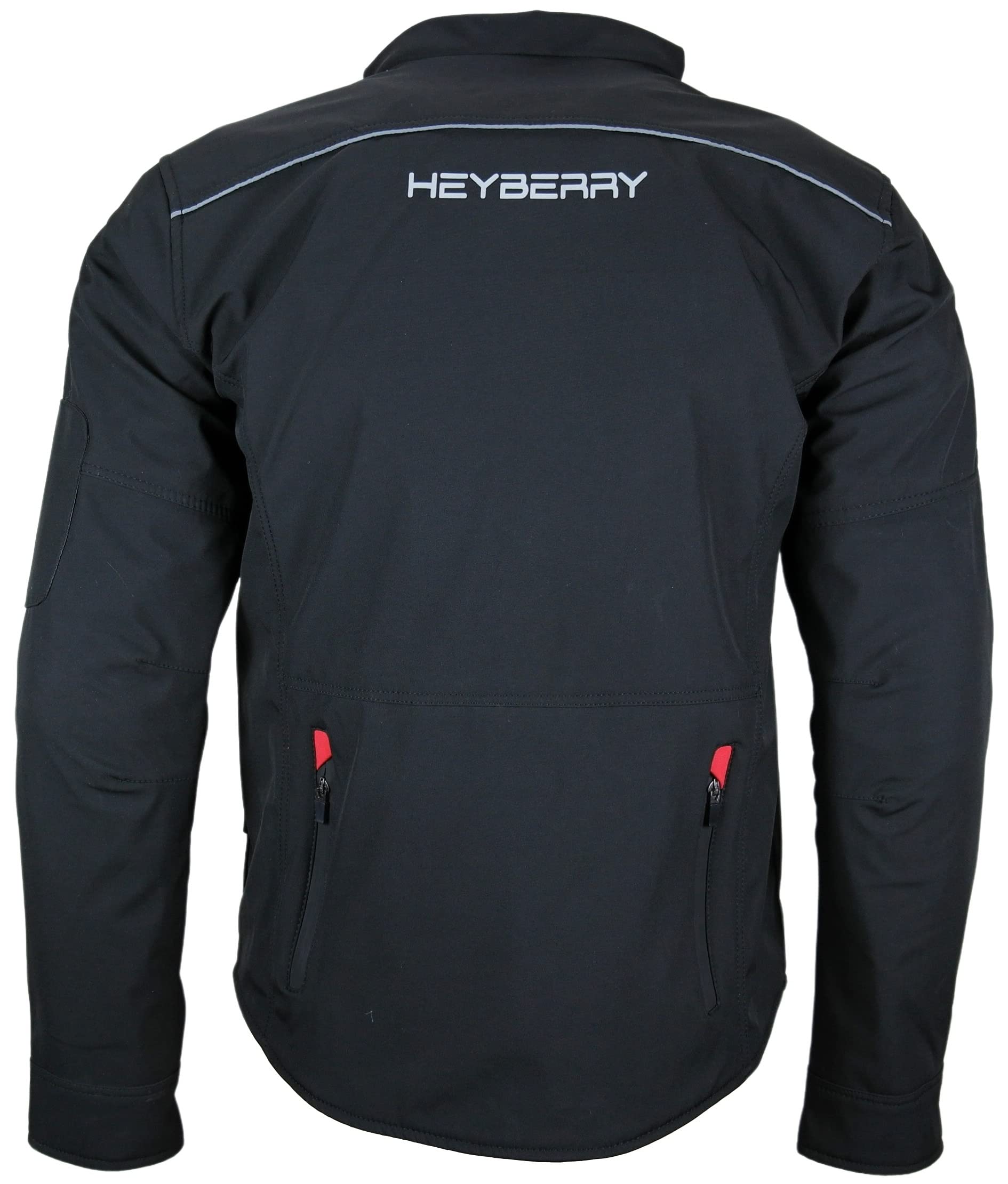 HEYBERRY Soft Shell Motorradjacke Textil Rot Grau Neon Orange Schwarz M bis 7XL