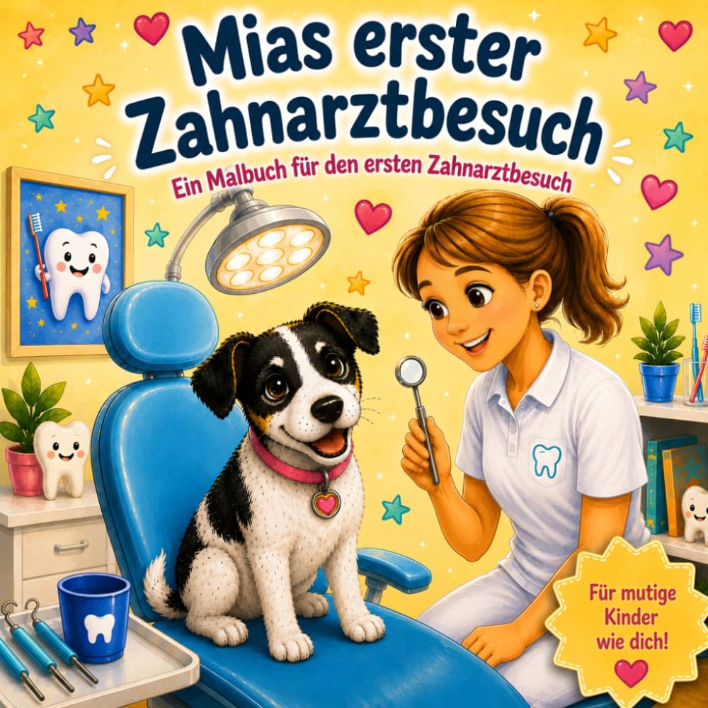 Mias erster Zahnarztbesuch: Ein Malbuch für den ersten Zahnarztbesuch (Mias Zähne)
