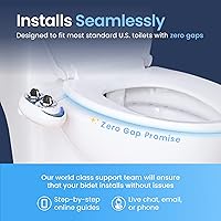 Vista 5 de Luxe Bidet Neo 120 (serie elite). Boquilla de autolimpieza. Accesorio de bidé mecánico no eléctrico de agua dulce para baño con fuertes válvulas Azul