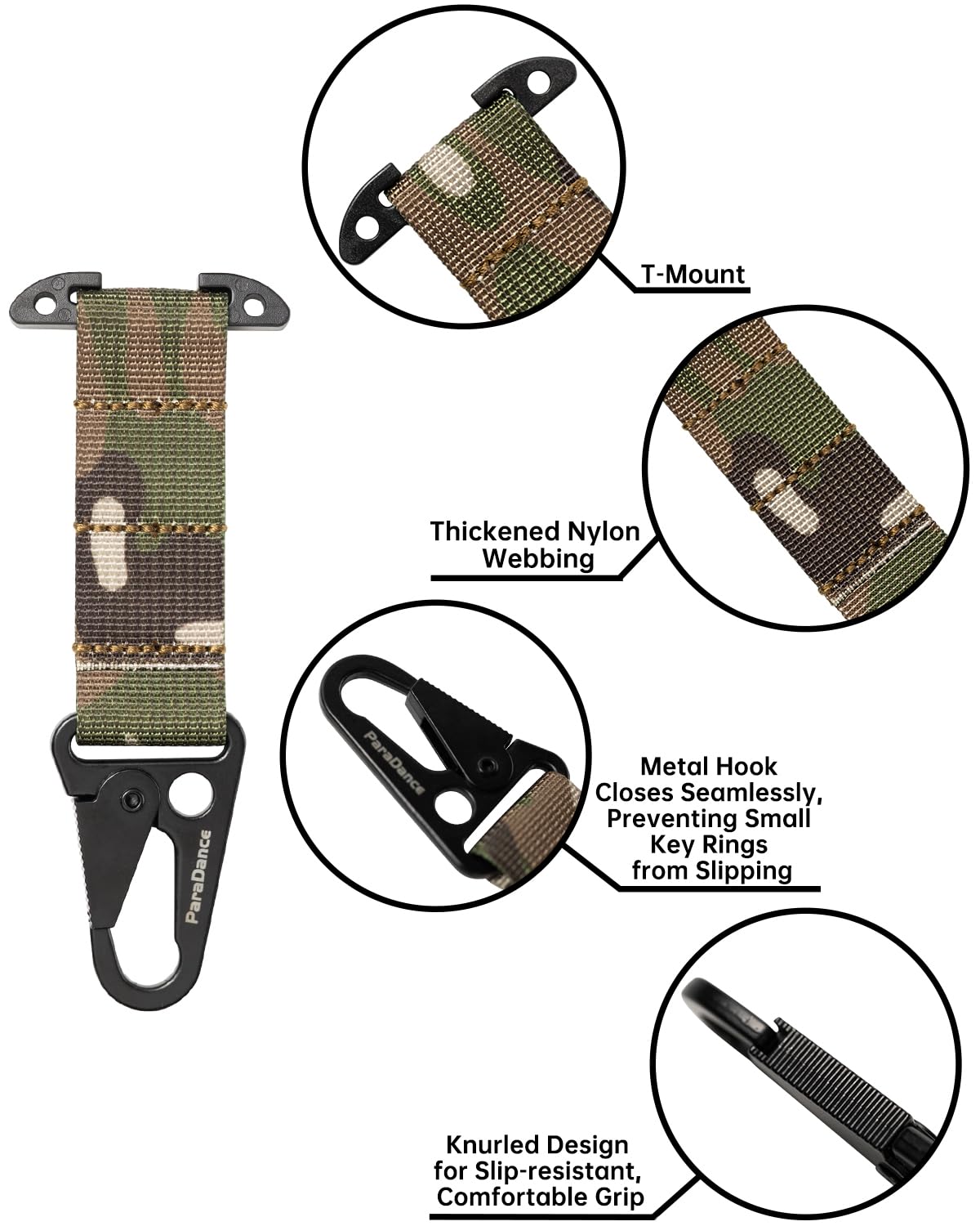 Elephant bevestigingsclips Top clip RVS zwart incl. schroeven bitje