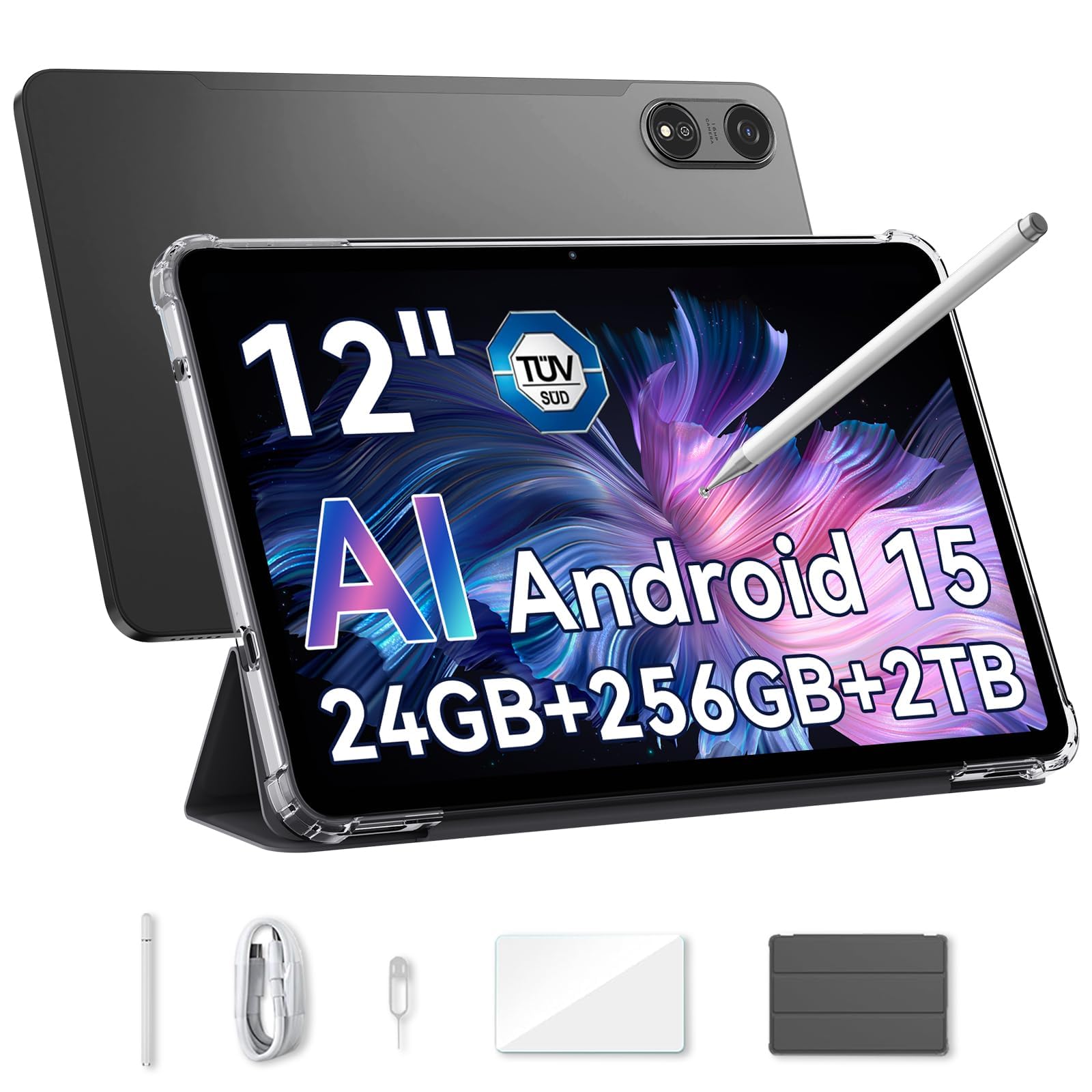 OSCAL Pad 100 AI Tablet Android 15, 2K 120Hz, Tablet 12 Pollici