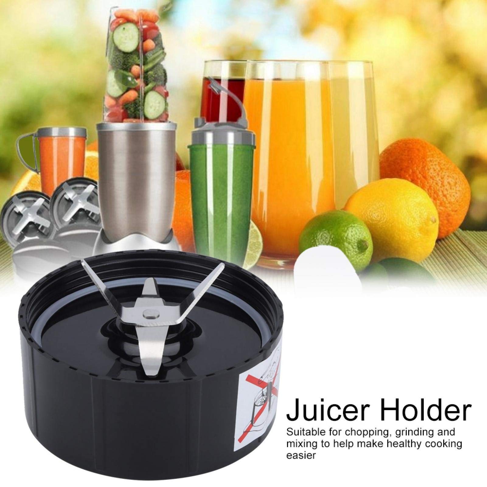 Ricambi lama a croce e piatta per lama frullatore, spremiagrumi 250W e mixer per Magic Bullet, Lama Di Ricambio (Portautensili a croce)