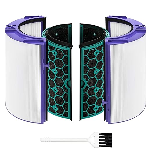 TP04 Replacement Filter for Dyson HP04 TP04 DP04 Sealed Two Stage 360° Filter System Pure Cool Purifier Fan Glass HEPA Filter & Activated Carbon Filter