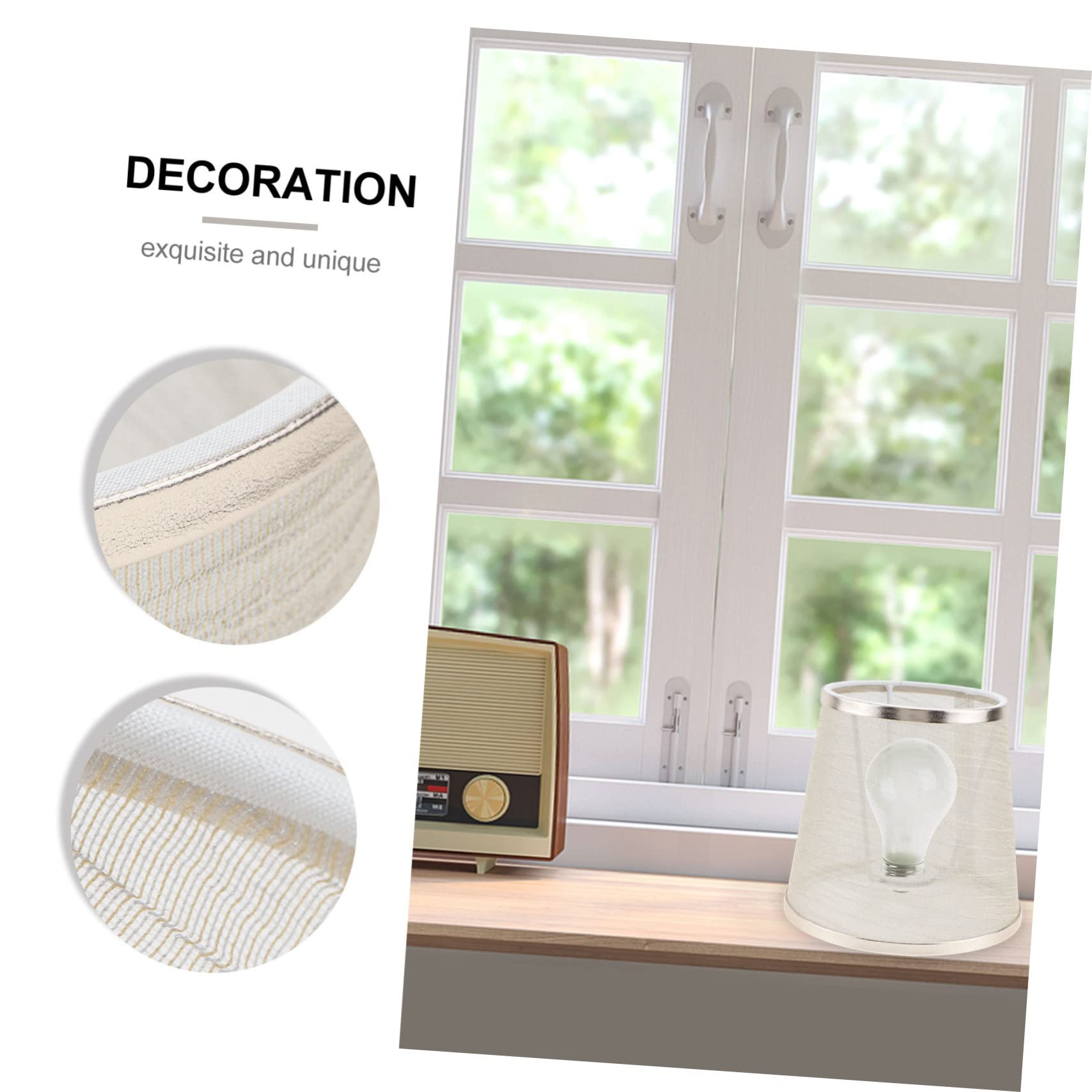 STOBAZA 2pezzi Lampada Decorativa Paralume Protettivo Trasparente Per Lampadario Adatto Lampade Da Tavolo Da Stile Retro e Naturale e Accogliente Per Casa e Cucina