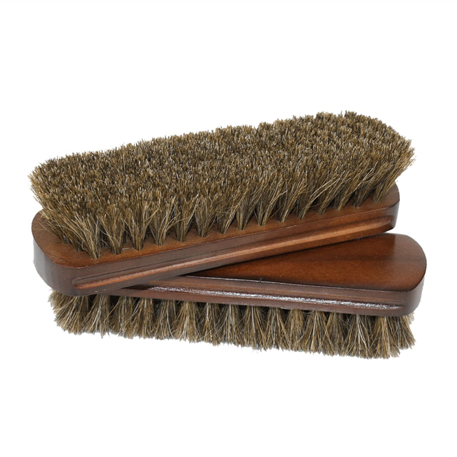 QUNINE Cepillo para Zapatos, 1 Cepillo para Zapatos de Crin, Cepillo para Brillar, Herramienta con Pelo de Caballo para Botas, Zapatos y Otros cepillos para el Cuidado del Cuero