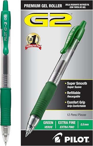 Pilot G2 - bolígrafo de punta extrafina y retráctil de calidad prémium de tinta de gel