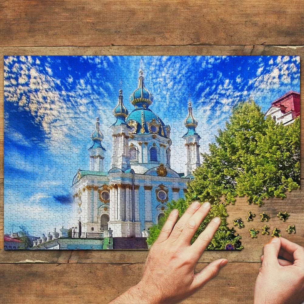 Ukraine Jigsaw Puzzle 1000 Piece St. Sophia Cathedral Kiev Ukraine Puzzle Game Artwork Travel Souvenir Wooden