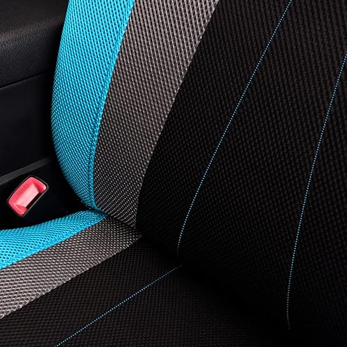 Miniatura 8 de Flying Banner - Juego completo de fundas para asiento de automóvil, malla transpirable para hombre y mujer, compatible con bolsa de aire, asiento