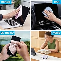 Vista 6 de SmoTecQ 12 Pack Microfiber Lens Cleaning Cloths – Ultra-Soft, Scratch-Free Eyeglass Cloths for Glasses, Screens & Cameras – 7×6 in, Assorted