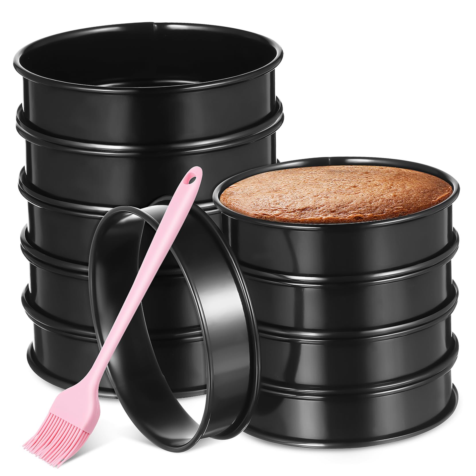 Unomor 10Pcs Stainless Steel Ring Molds for Cooking Pastry and Egg Rings for Baking Cookies Mousses and Desserts for Home Baking and Parties