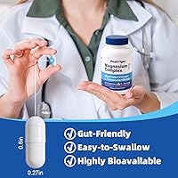 Vista 8 de PeakVigor Wellness Premium Suplemento de magnesio Complejo de 976 mg con glicinato, citrato, malato, L-treonato y B6 90 cápsulas vegetales 45