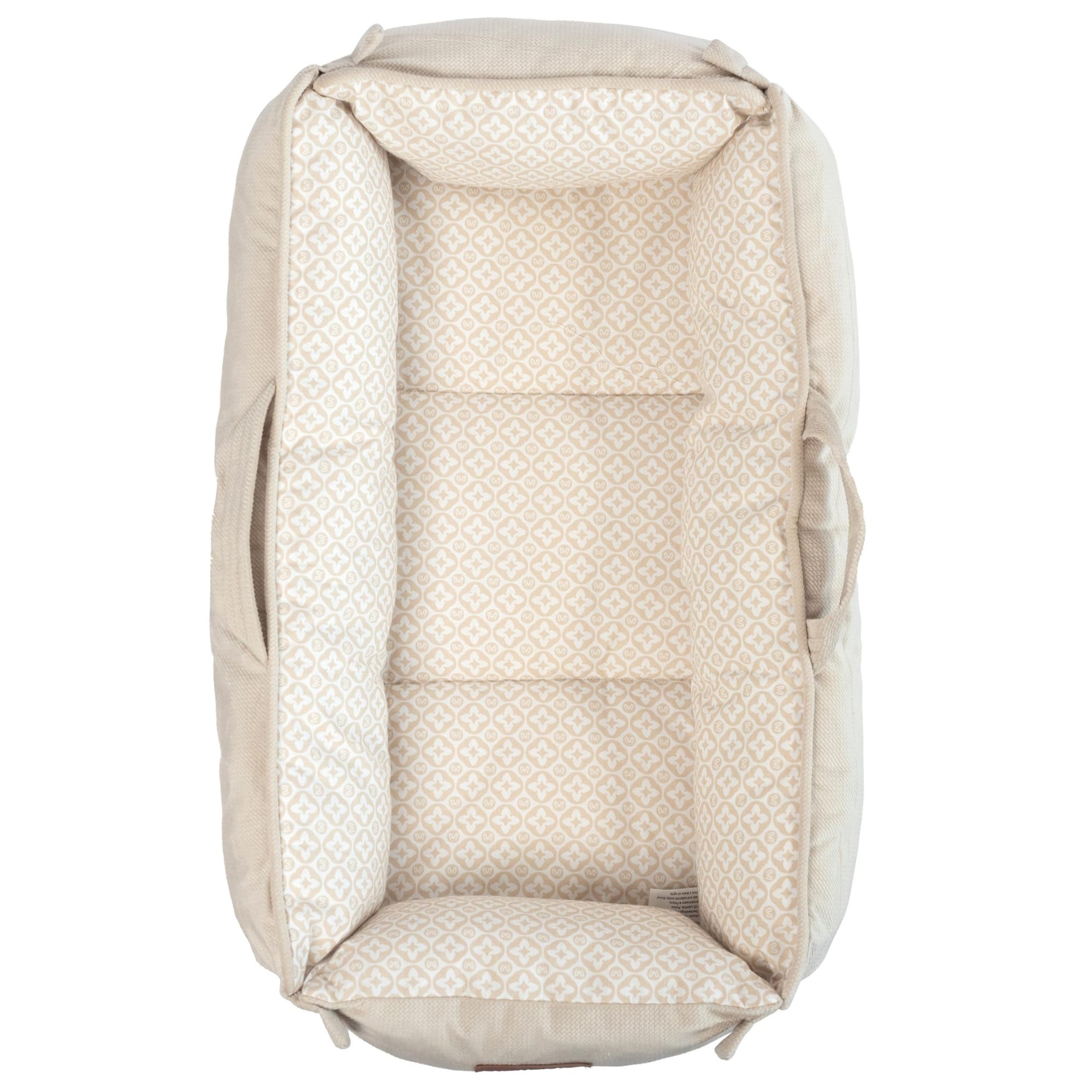 Bellochi Universelles Babynest | Gemütlicher Rückzugsort für Neugeborene | Multifunktionale Pod-Liege mit leisen Magnetverschlüssen | Perfekte Größe 100 x 70 x 14 cm (Latte)