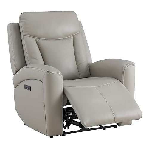 CHITA Genuine Leather Power Recliner Chair for Adults, Super Zero
