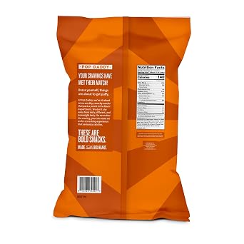 Pop Daddy Classic Cheddar Baked Puffs, 6oz Cheese Puffs Snacks, 3 Pk