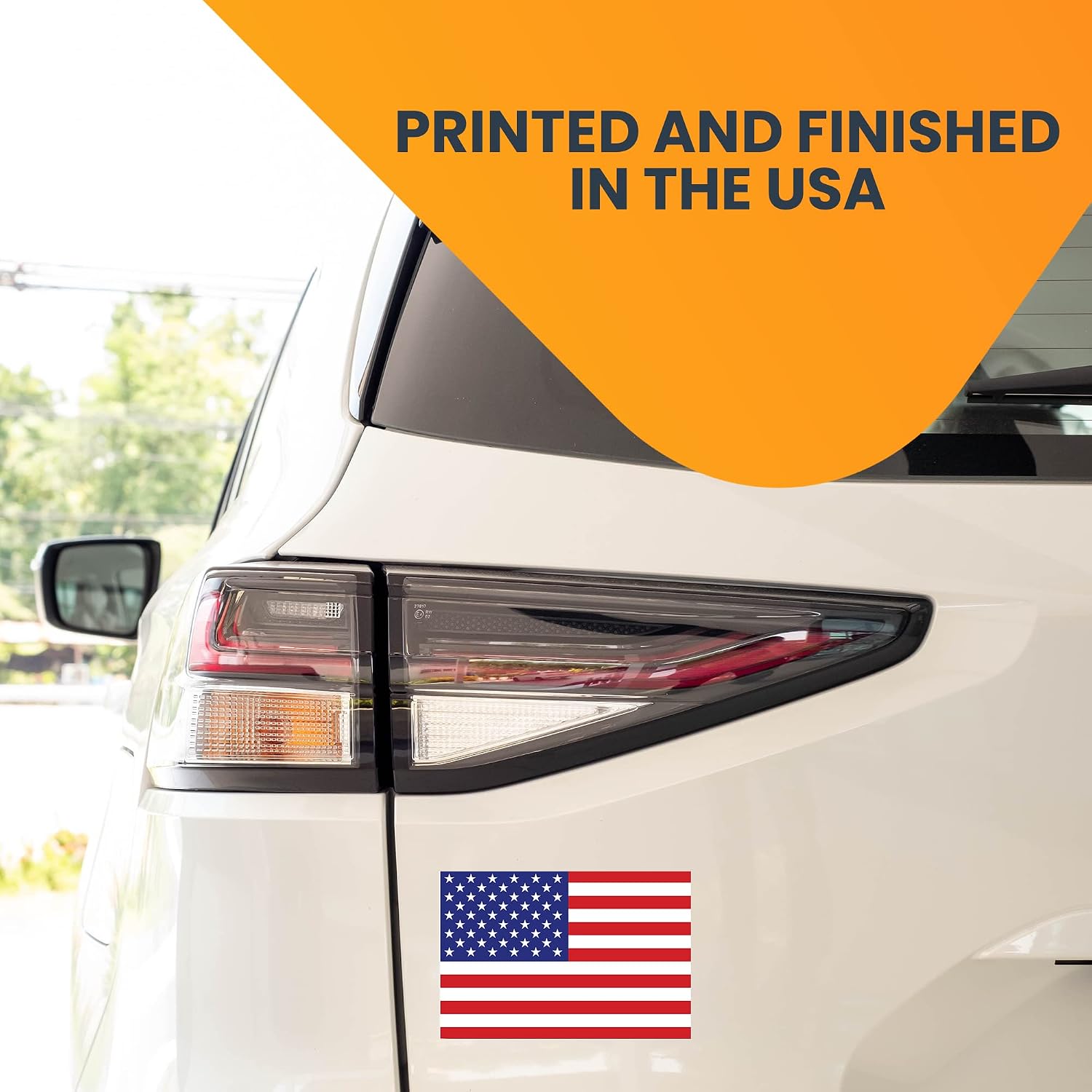 American Flag Car Magnet 4x6 Inch, Red White & Blue image 3