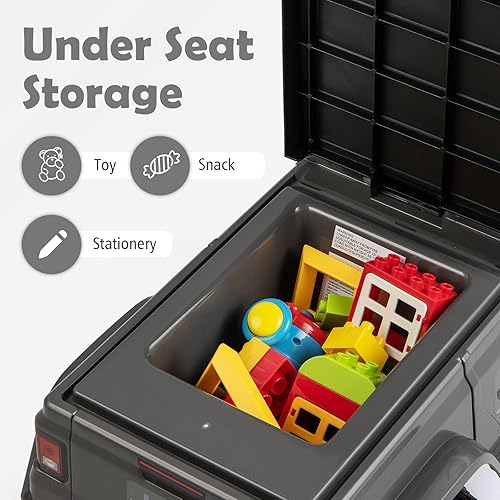 Miniatura 6 de INFANS Auto de empuje para niños juguete deslizante con licencia de pie a piso con sonido de motor bocina almacenamiento debajo del asiento regalo