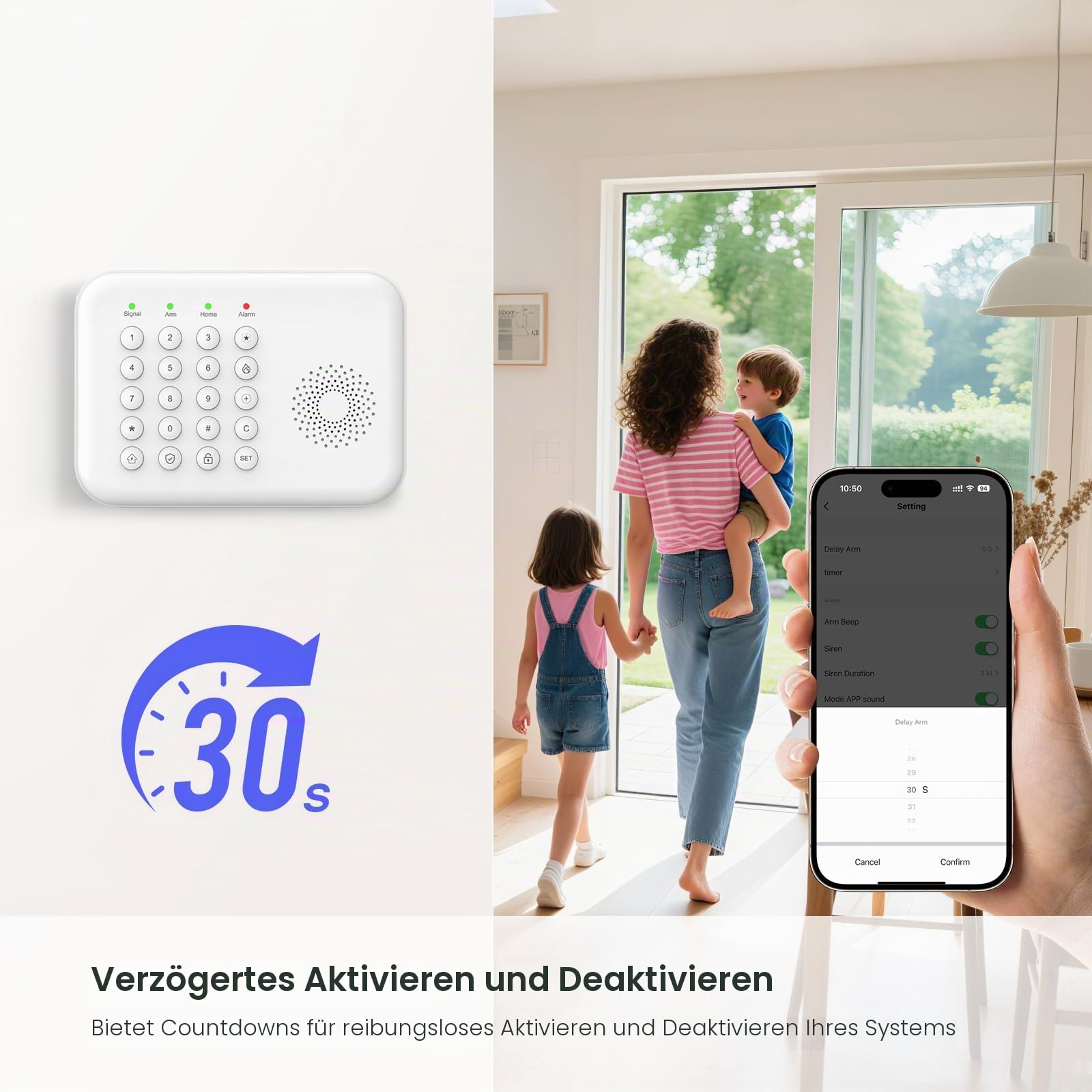 4G+WiFi Alarmanlage Haus, 13-teiliges, Einbrecher System kabellos, Sicherheitssets für zu Hause mit Tür- und Fenstersensoren, Bewegungsmeldern, Erweiterbar - kompatibel mit Alexa,Google Assistant