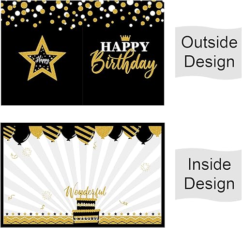 Miniatura 2 de party greeting Tarjeta de cumpleaños gigante, libro de visitas, suministros de decoración de fiesta de cumpleaños, regalos para oficina, mujeres,