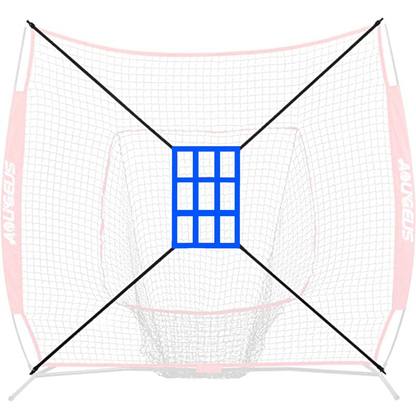 Cible de Zone de Frappe de Baseball Réglable pour Pratique, Filet d'Entraînement de Précision Lancer et Frapper
