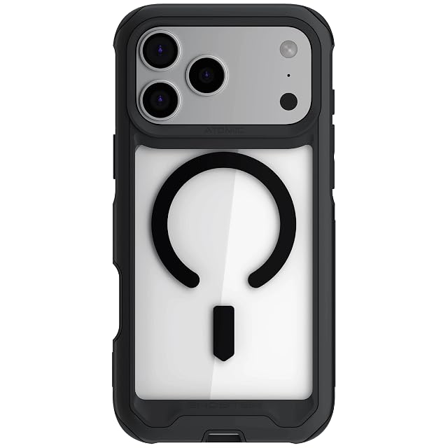 Ghostek Ghostek Atomic Slim iPhone 18 Pro Max Case - iPhone 17 Pro Max Cover, Compatible with Apple MagSafe Accessories, Aluminum Metal Bumper, Shockproof Drop Protection (6.9 Inch, Black)