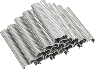 1200PCS Type M Nails Hog Ring Pliers Kit Upholstery Installation Repair Hand Tools Multifunction Nails for Animal Cages,Wire Fencing, Fence Fastening
