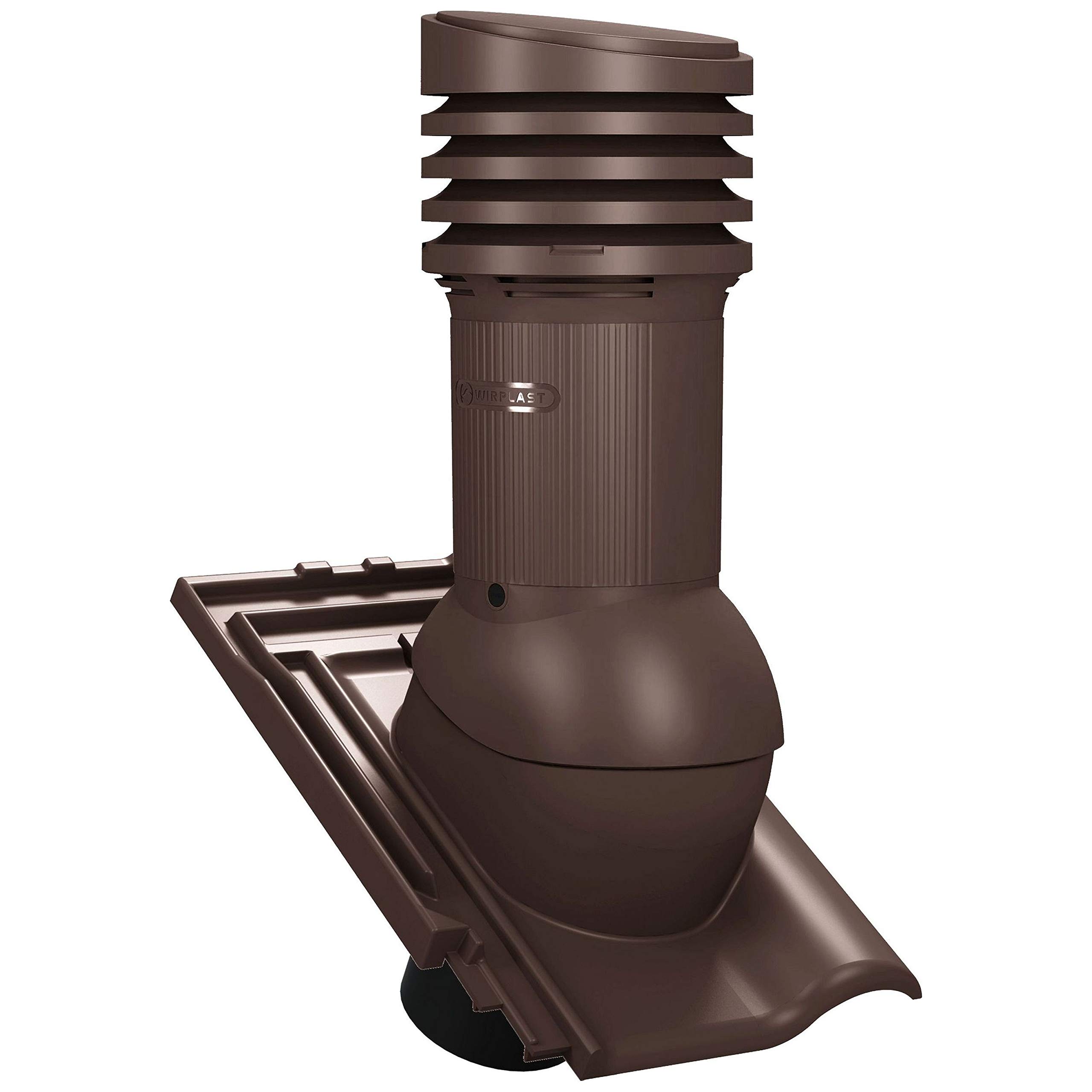 Chimenea de ventilación PRO DN125 para Koramic – L15 (alicates), tejas de teja, Extractor Chimenea (RAL 8017 – marrón)