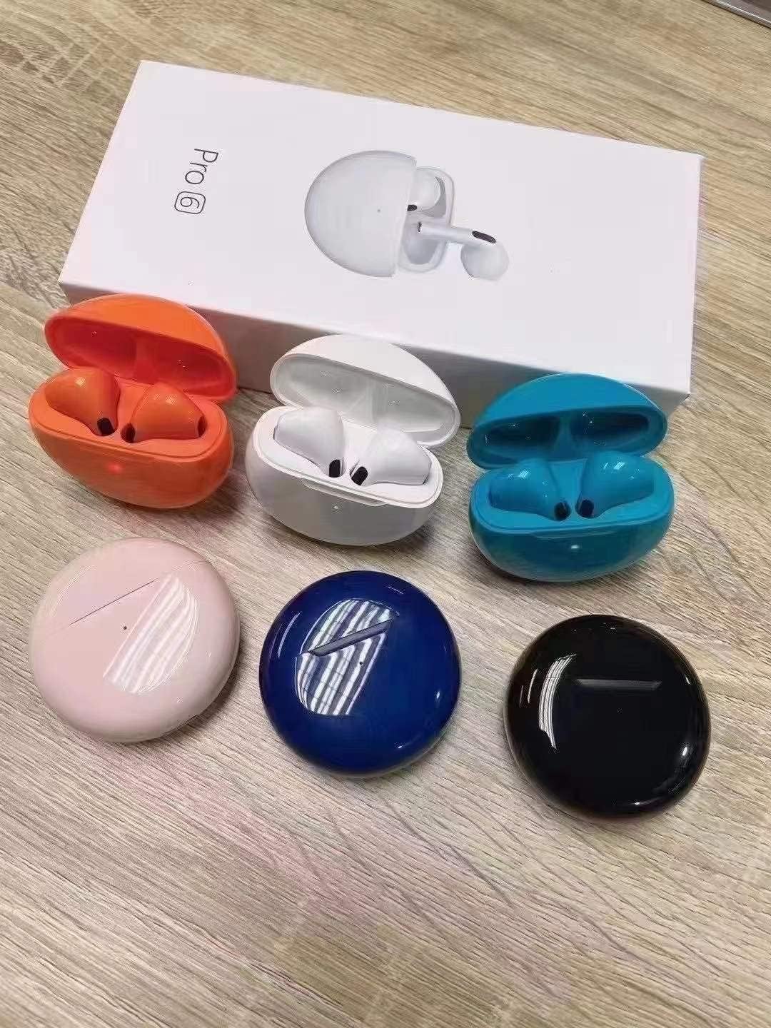 Pro 6 Earbuds in various colors