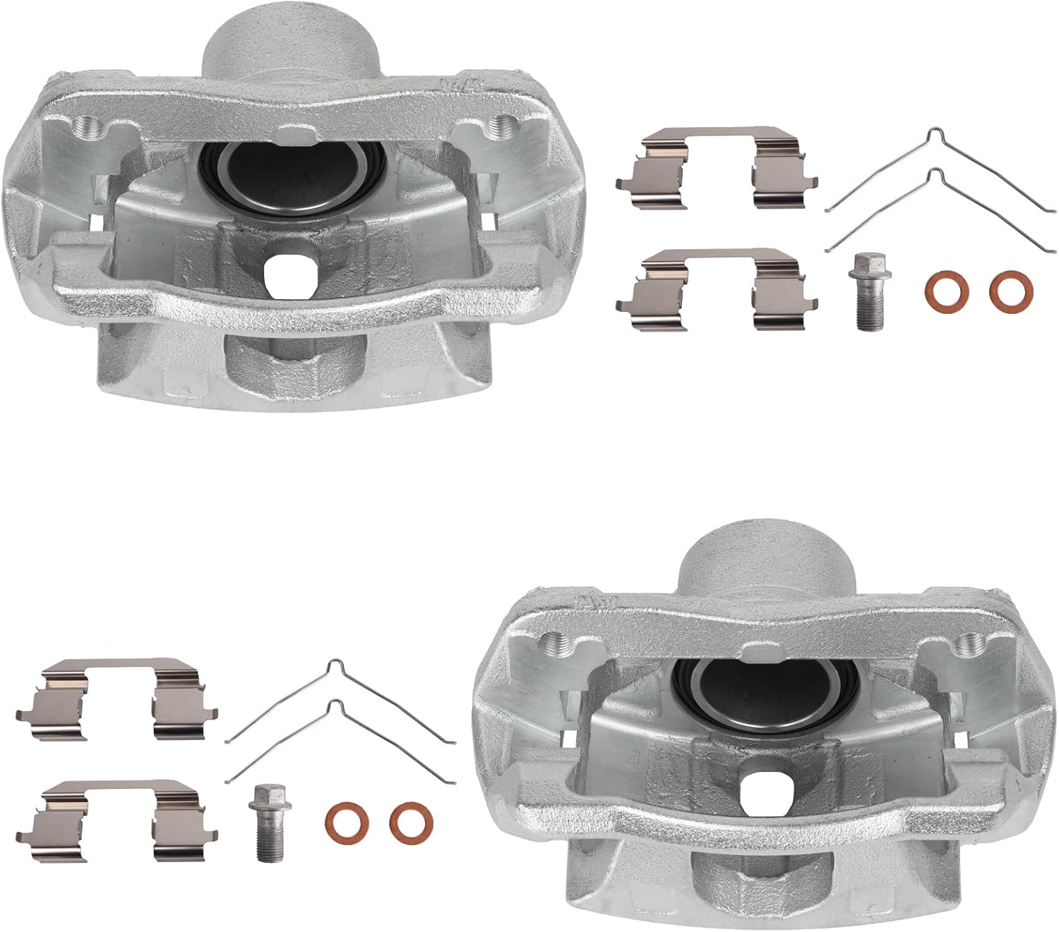 Autoround 19B2662 19B2663 Front Brake Caliper Assembly with Bracket fit for Honda Element 2003-2011/ CR-V 2002-2004, Both Driver Passenger Side