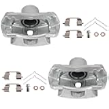 Autoround 19B2662 19B2663 Front Brake Caliper Assembly with Bracket fit for Honda Element 2003-2011/ CR-V 2002-2004, Both Driver Passenger Side