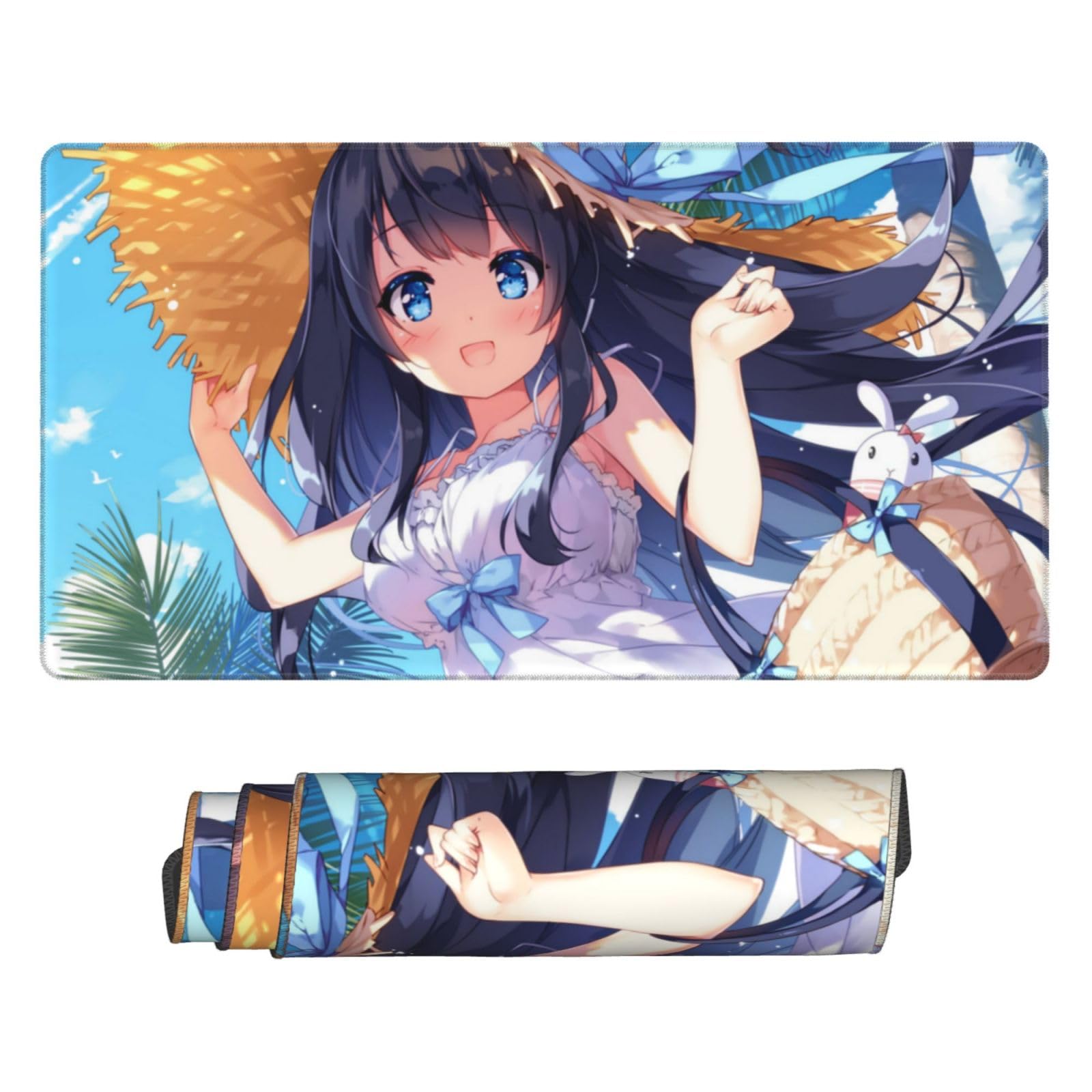 Amazon.co.jp：デスクマット サマー ドレス 女の子 イラスト