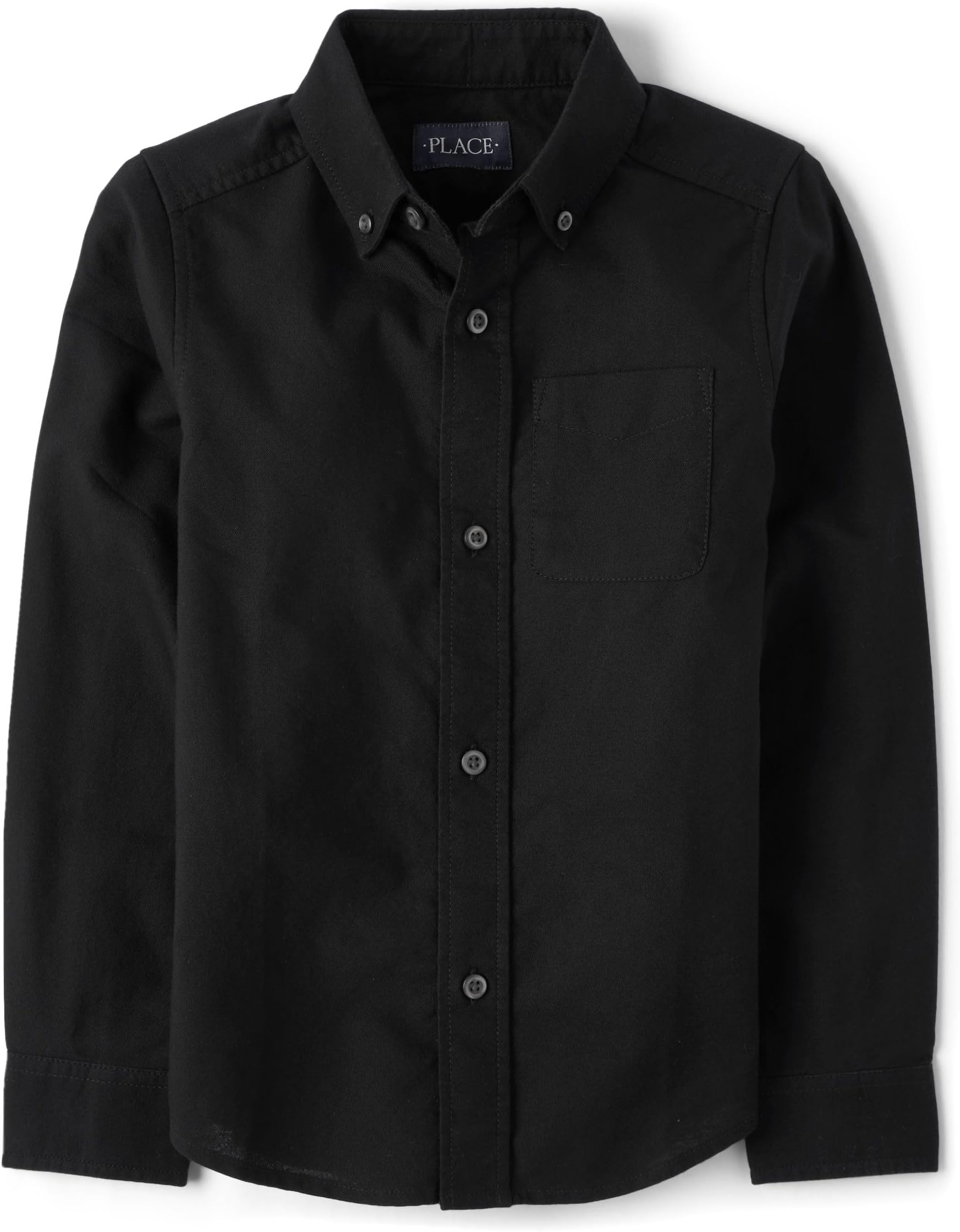 Boys Long Sleeve Oxford Button Down Shirt