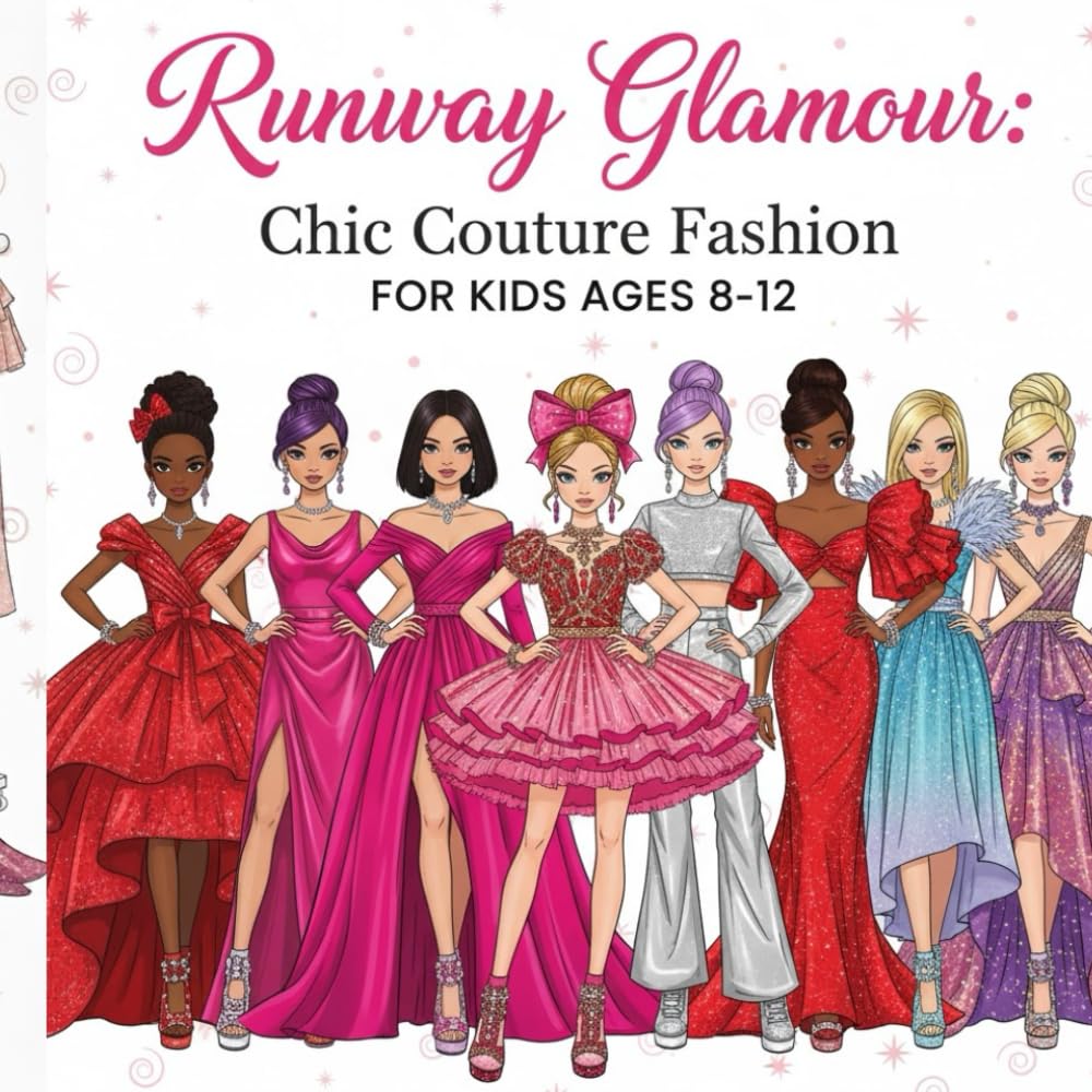 Runway Glamour: Chic Couture Fashion for Kids Ages 8-12