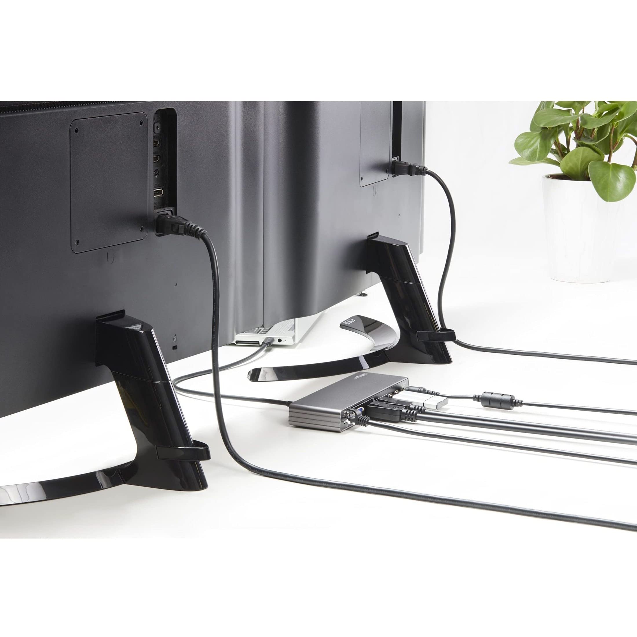 StarTech.com Station d'accueil pour PC portable Thunderbolt 3 à double affichage 4K avec PD 85 W (TB3DK2DHVUE)