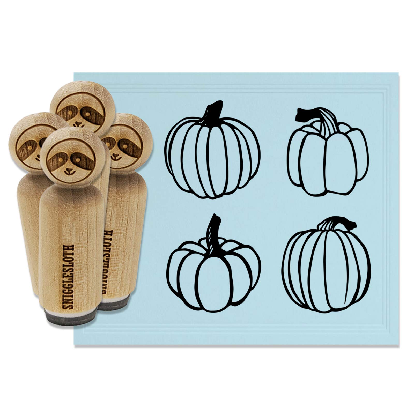 Amazon.com: Fall Harvest Pumpkins Halloween Thanksgiving Rubber  display picture 1