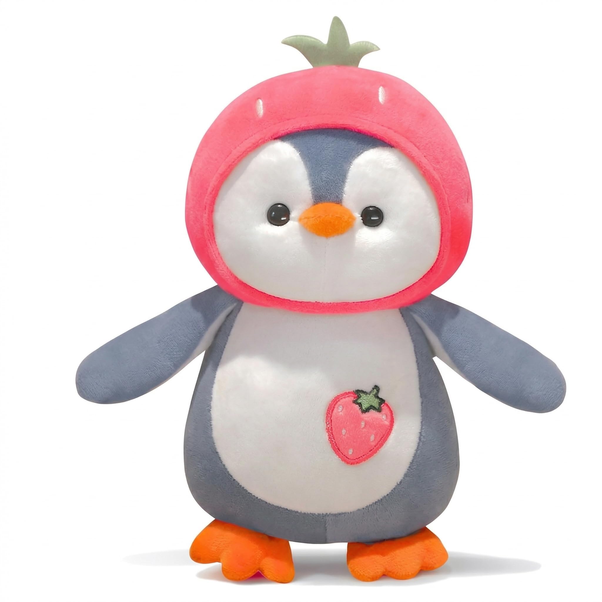 HUG 'n' FEEL SOFT TOYS Pink Fruit Penguin Plush Toy – Cute Soft Stuffed Animal Huggable Penguin Doll for Kids, Girls & Boys Birthday Gift & Room Décor-image-28