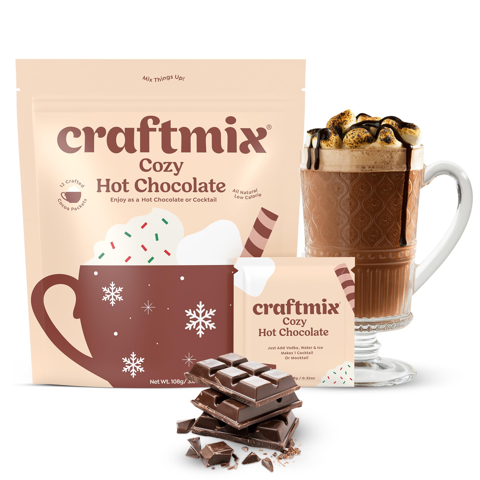 Amazon.com : Craftmix Cozy Hot Chocolate Mix - Instant Hot Cocoa
