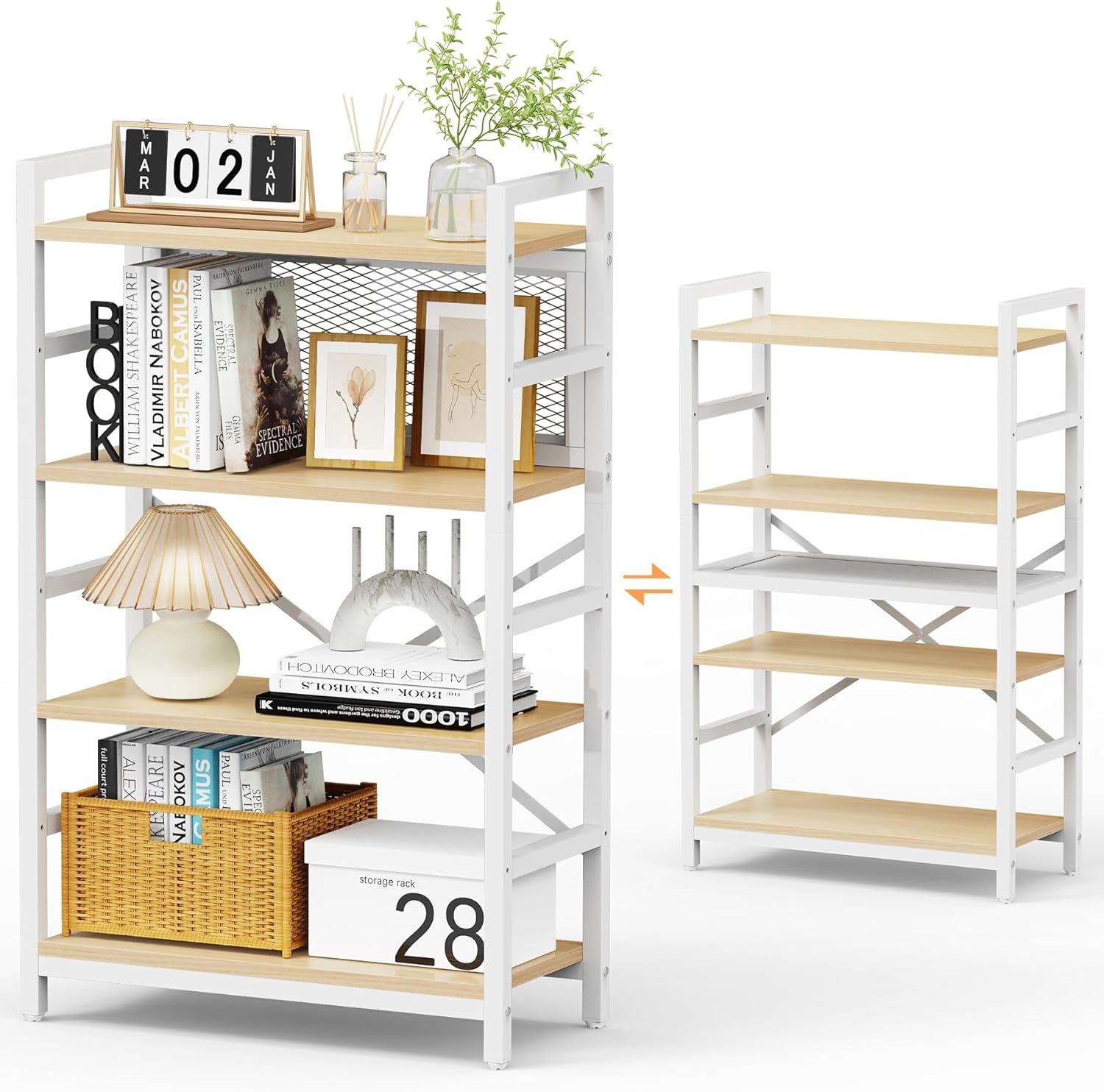 Aka Supaku 棚 オープンシェルフ 幅60cm ラック 棚 おしゃれ 4段