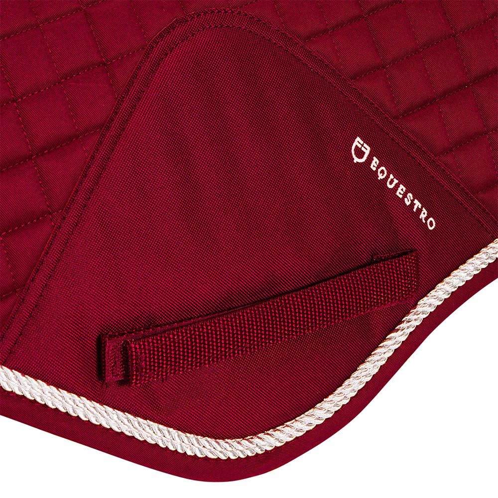 SOTTOSELLA EQUESTRO DA SALTO IN COTONE SAGOMATO INTERNO TESSUTO TECNICO TG FULL (ROSSO)
